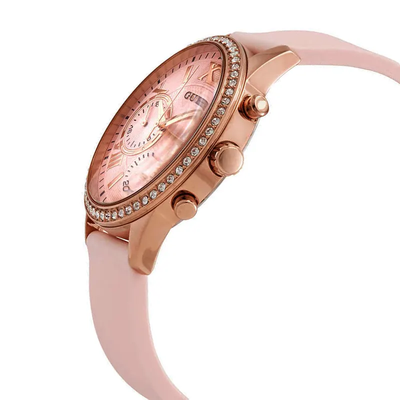 Guess Solar Multifunction Pink Ladies Watch- W1135L2